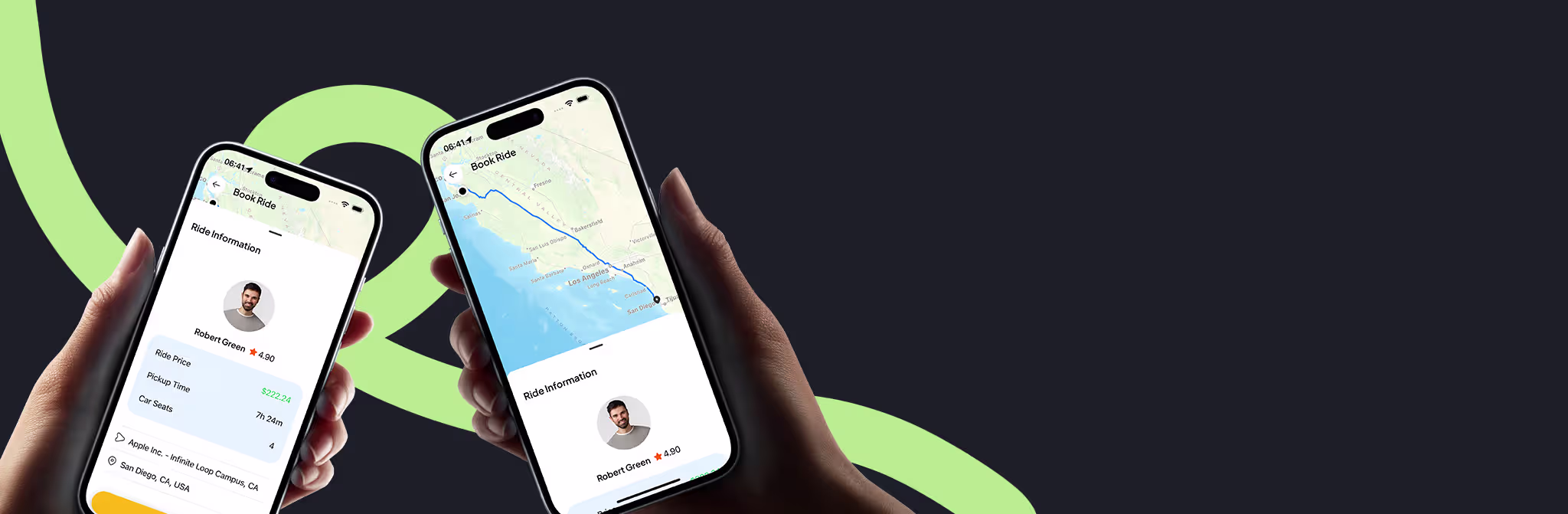 Ride hailing mobile app
