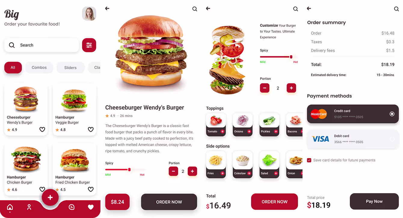 Food ordering mobile app