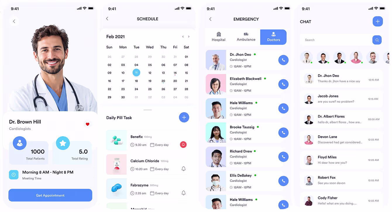 Healthcare mobile app